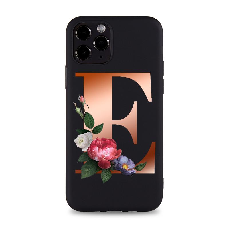 Buy Flowers Letters Phone Case For Iphone 6s 7 8 11 12 Mini Plus Pro X Xs Max Xr Se Cases Soft Silicone Fitted Shell Accessories Cover At Affordable Prices Free