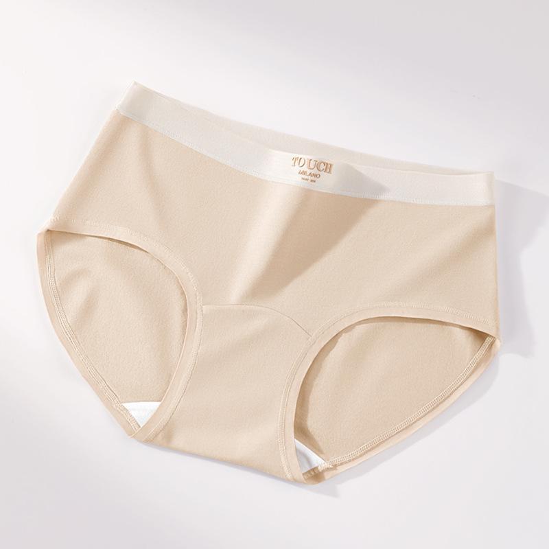 2025 Mid-Waist Women s Thong: Soft Combed Cotton Underwear with Extended Antibacterial Cotton Crotch L (100-120 lbs)