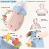 Baby Bottle Shape Teething Toy Musical Light Electric Soother Pacifier Rattle Educational Toy Newborn Soft Teether for 0‑12 Months Infant