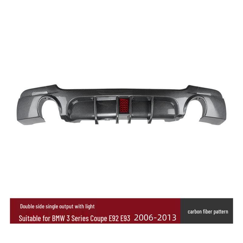 Compatible BMW 3 Series Coupe E92/E93 M Sport Rear Bumper Spoiler Lip for Tail Modification.