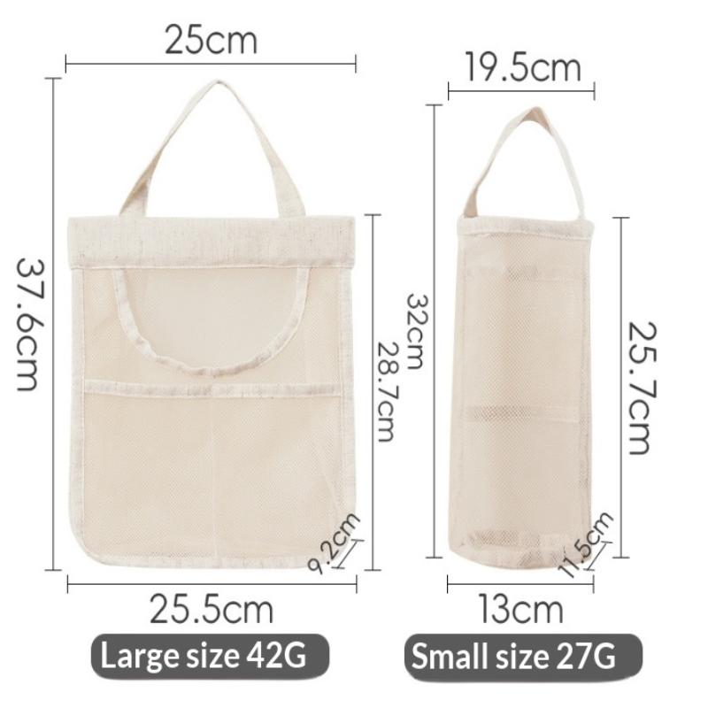 1Pc Portable Hanging Mesh Storage Bag Multi-purpose Breathable Fruit And Vegetable Hanging Net Bag Kitchen Gadgets