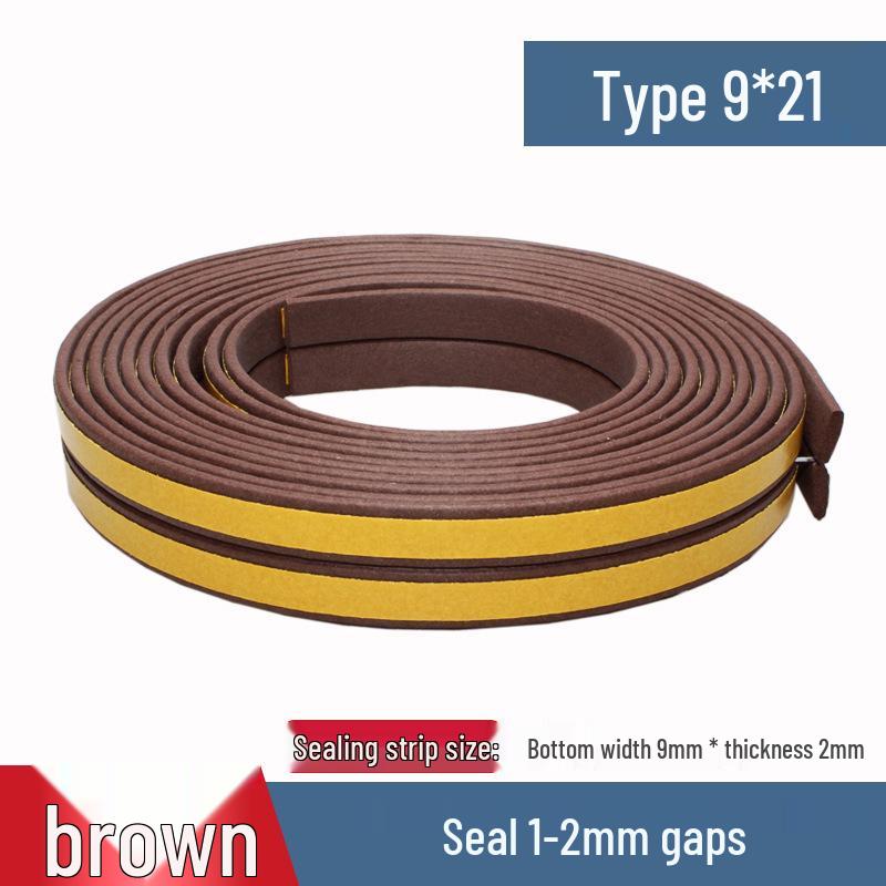 Self-Adhesive Weatherproof Door & Window Foam Seal Strip - 6m, Soundproof & Insulating