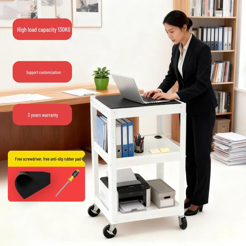 Mobile Four-Wheel Workbench: Computer & Diagnostic Laboratory Trolley