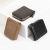 PU Leather Men Short Wallet with Zipper Men Coin Purses Elegant Men Card Holder  Men