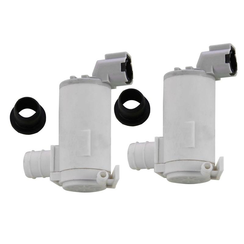 2Pcs Windshield Washer Pump Motor Front Rear for Nissan Patrol GU Y61 1998-2004 IV 4 белый