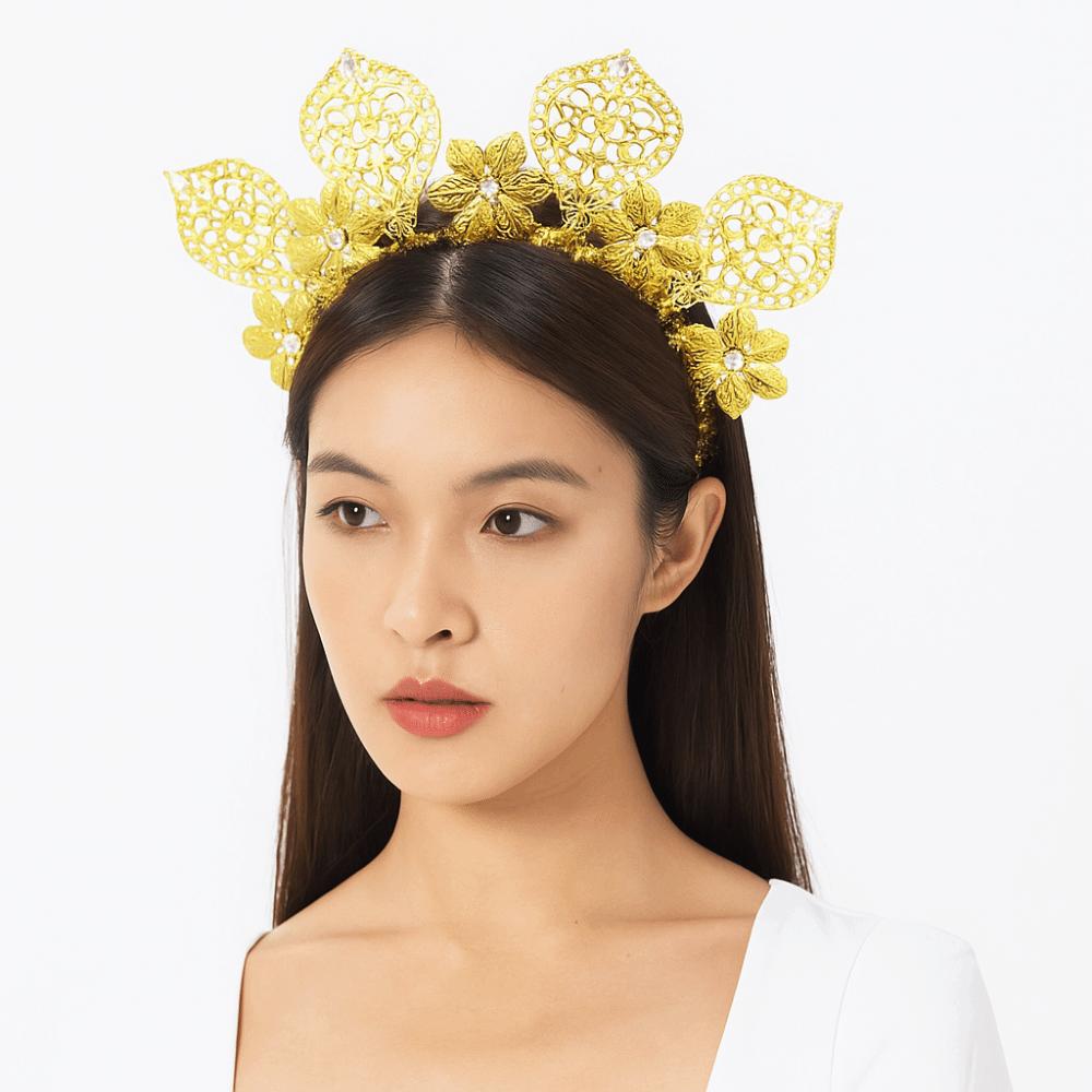Sun Goddess Halo Headband Flower Traditional Festival Hair Hoop Fashion Women Hairband  Women