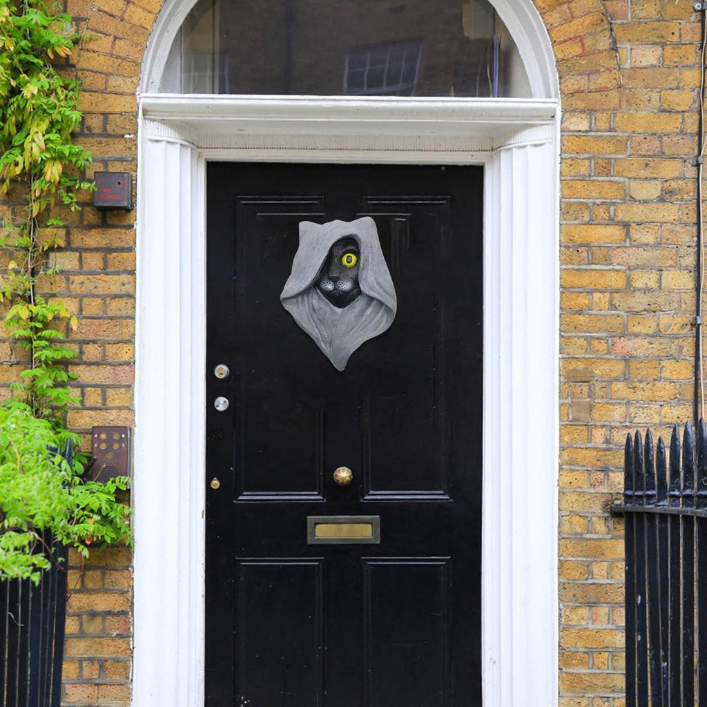 Interesting Halloween Mysterious Hat Cat Eye Atmosphere Decoration Home Door Decoration