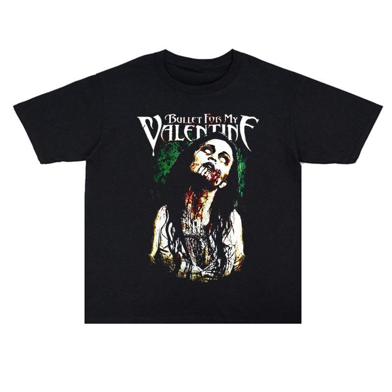 Deadly Lover Metalcore Band Bullet for My Valentine Rock Personality TShirt Loose Cotton M
