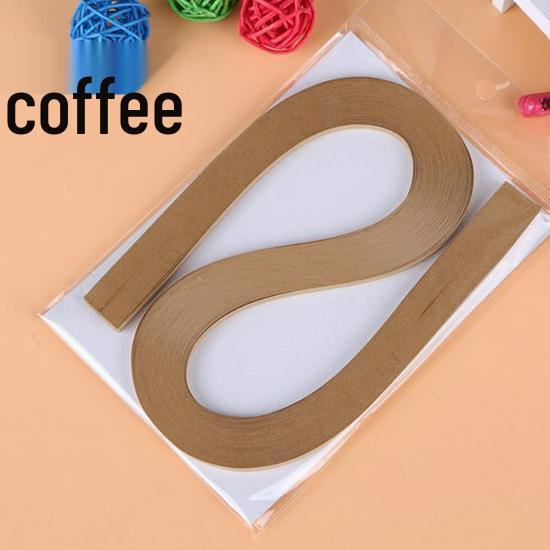 10mm Wide Monochromatic Quilling Strips - 120 Handcrafted Paper Strips, 53cm Long for Quilling Art