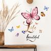 Wall Sticker English Life Is Beautiful Butterfly Wall Sticker Living Room Room Decoration Wall Sticker Self-adhesive