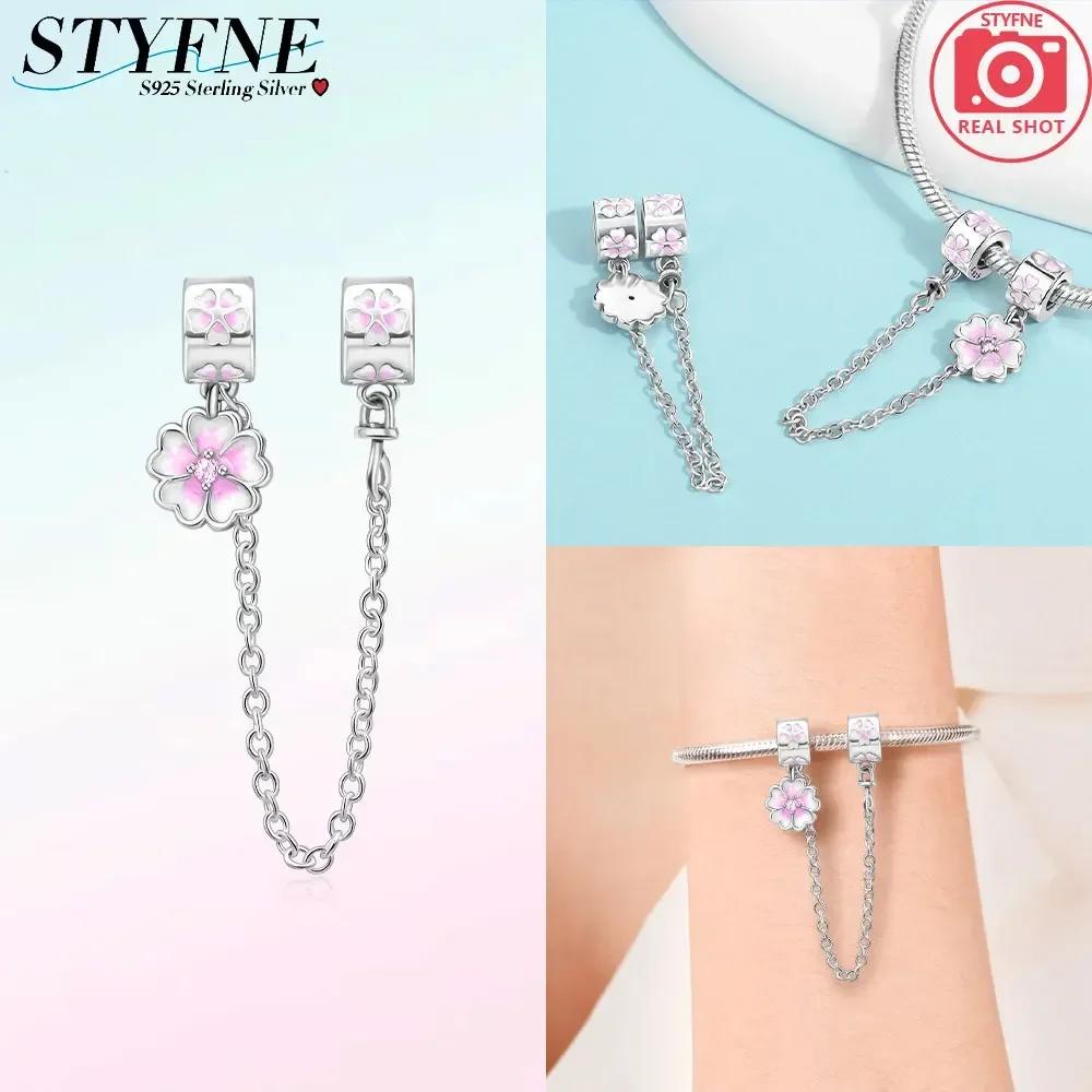 Newcopperclassical Cross Flower Type Musical Note Butterfly Safety Chain For Women Bead Diy Bracelet Jewelry Gift