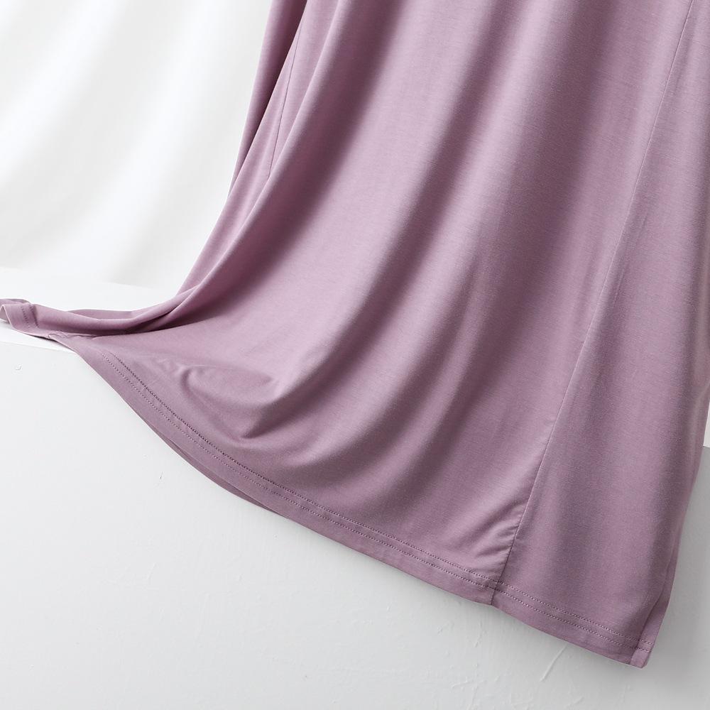 2026 Plus Size Color Block Short Sleeve Nightgown: Loose Casual Homewear Dress for Indoor & Outdoor Wear