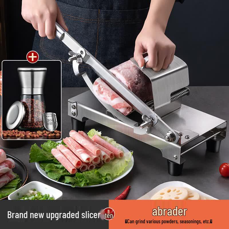 

Electric Meat Slicer with Grinder