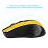2.4GHz Wireless Optical Mouse NaIntelligent USB Receiver For PC Computer Laptop (Yellow)