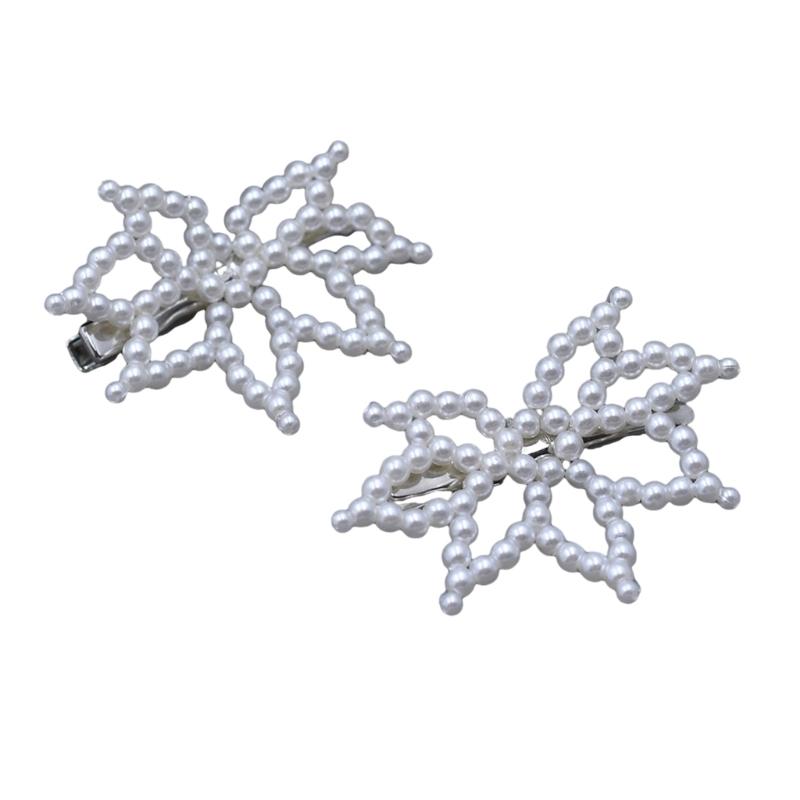 

Hollowout Flower Hair Pin Handmade Artificial Pearls Hair Clip For Women NonSlip Grip For Daily Use And Special Occasion 1