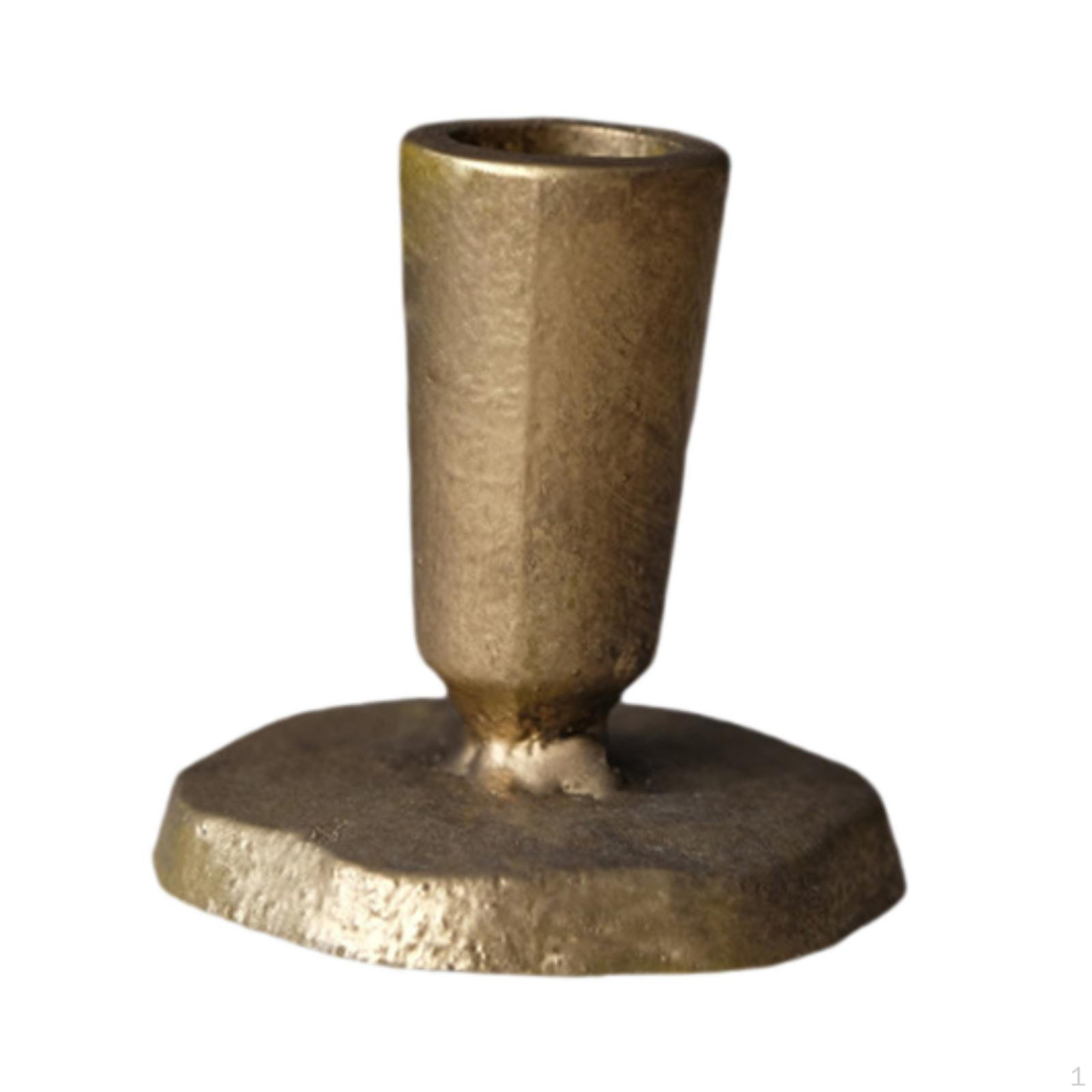 

Металлический подсвечник, подставка для палочки, элегантный винтажный железный столик, центральный элемент 7.2x8cm