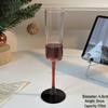 ZISIZ Christmas Black Stem Champagne Glass
