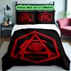 3pcs Duvet Cover Set, Football Club Bedding Set, Machine Washable, Breathable Fabric, All-Season Cozy Bedroom Accessory