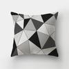 Simple Yellow Black Geometric Cushion Cover For Sofa Wave Line Square Pillow Case Letter Pillowslip Household Home Decor