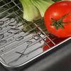 Kitchen Food Storage Tray Stainless Steel Serving Plates BBQ Steamed Spices Buffet Dishes Household Organizers Utensils