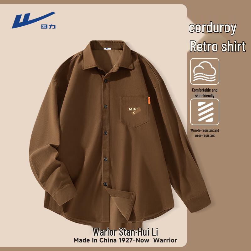 

Warrior Men s Retro Trendy Long-Sleeve Overshirt M
