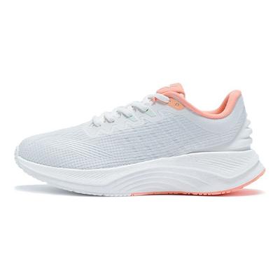 Li Ning Yue Ying Wear Resistant Non Slip Low Top Running Shoes Women Sneakers Champagne-White ARHR146-2