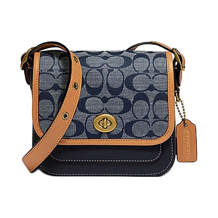 

Новая сумка-мессенджер COACH Rambler из ПВХ, сумка на плечо, сумка кроссбоди, мини, женская, джинсово-синяя, с монограммой, 3692-B4RA3 16.0*7.1*14.0CM