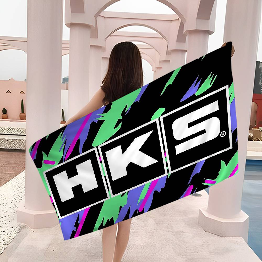 Sports Car HKS JDM Big Microfiber Beach Towels Quick Dry Towel Sand Beach Towels Pool Towel For Travel Swim Pool Yoga