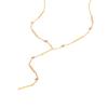 Beaded Long Chain Y Shape Necklace For Women, Minimalist Drop Bar Pendant Choker Necklaces, Clavicle Chain Jewelry