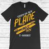 This Is My Plane Vintage Airplane T Shirt Funny Aviation For Pilots Flight Instructor Flying Enthusiast Vintage