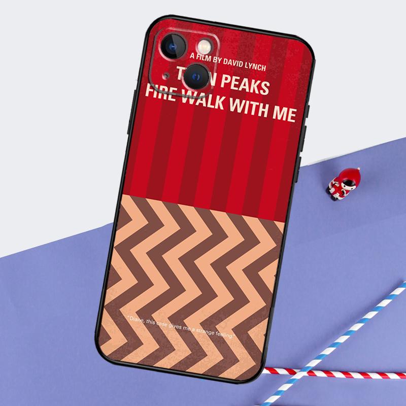 

Twin Peaks Phone Case For iPhone 16 15 Pro Max 12 13 Mini 11 14 Pro Max XR 16 15 Plus 16e Cover Coque iPhone 16e