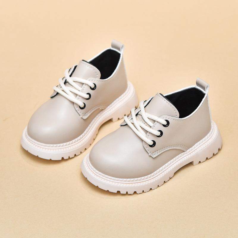 Fashion Girls Shoes Spring New British Style Kids Leather Shoe Anti Slip Child Performance Shoes Soft Soled Girl Casual Shoe