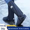 Wasserdichte rutschfeste Silikon-Regenschuhüberzieher für Damen und Herren - Hoher Schaft, Verschleißfest, Schneesicher & Regensicher.