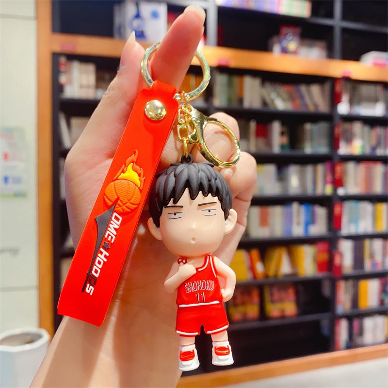 Cool Basketball Youth Car Key Chain Exquisite Schoolbag Pendant Trendy Cool SLAM DUNK Jewelry