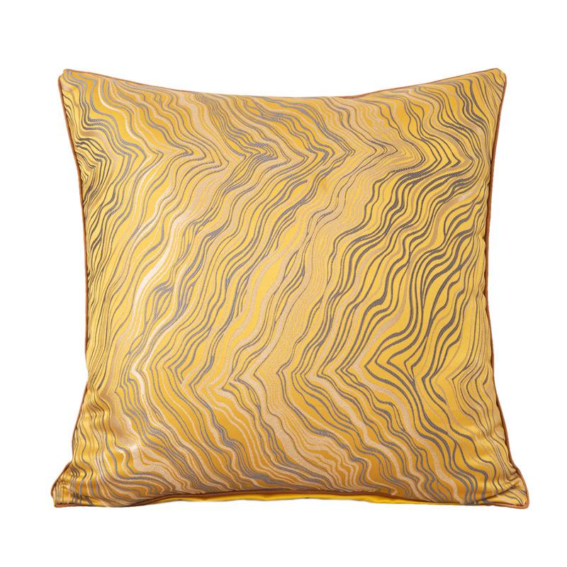 European Cushion Cover Vintage Chenille Pillowcase Jacquard Cushion Case Plaid Pattern Elegant Cushion Cover For Home