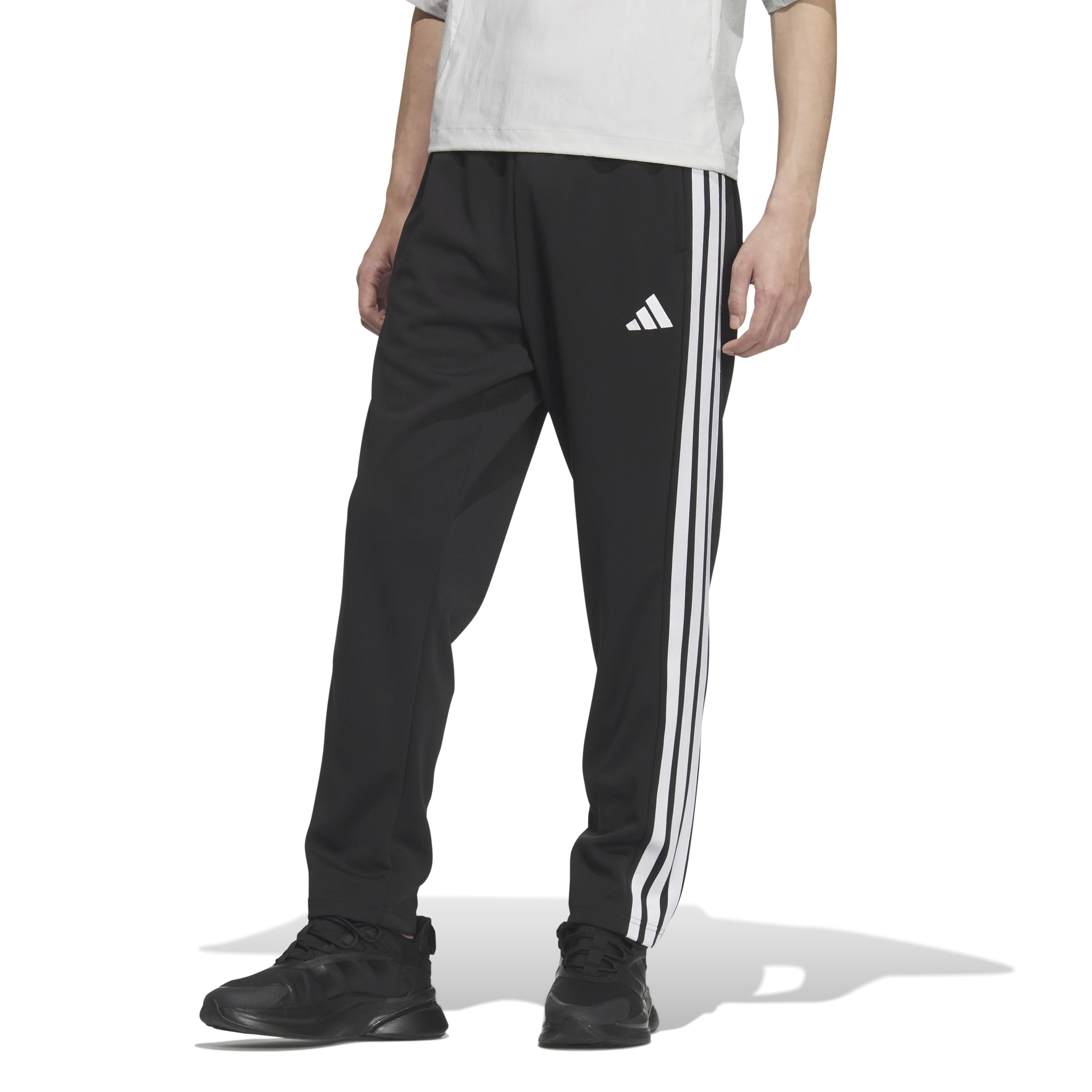 

Adidas JZR01 Track Size Jersey Bottoms Men s 3-Stripes Pants, Black/White (JV6982), XS, Must-Have