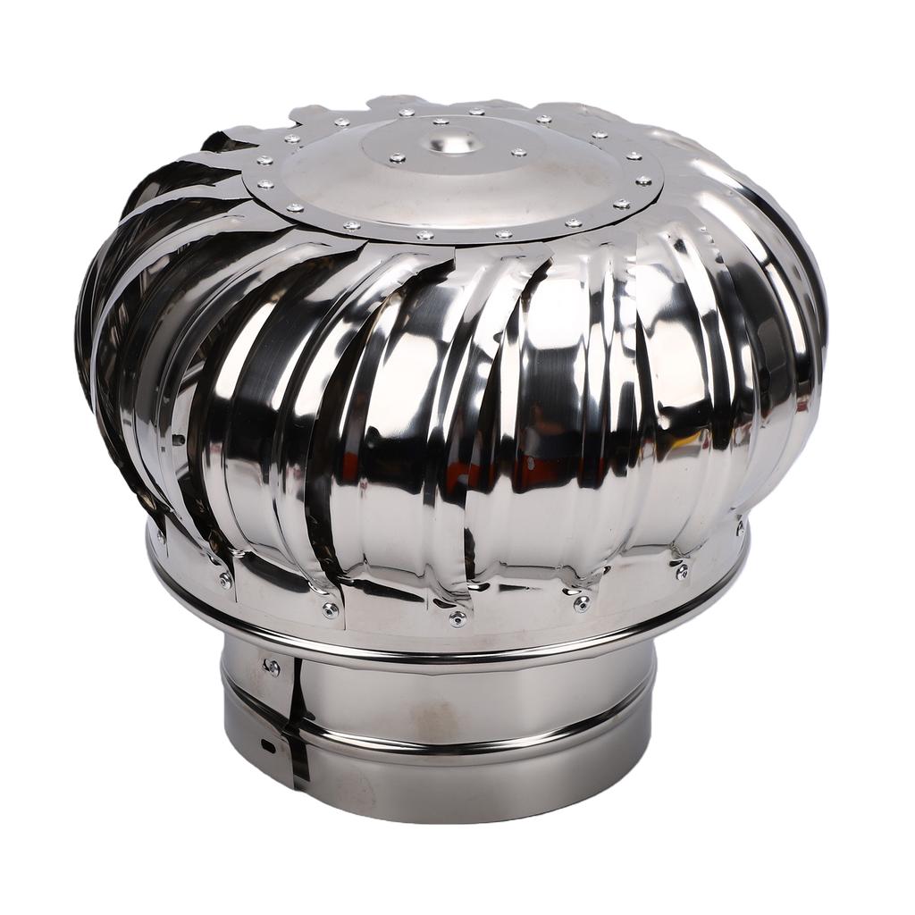 160mm Roof Vent Attic Fan Thickened Quiet Powerful Airflow Stainless Steel Turbines Roof Ventilator for Factory Farm