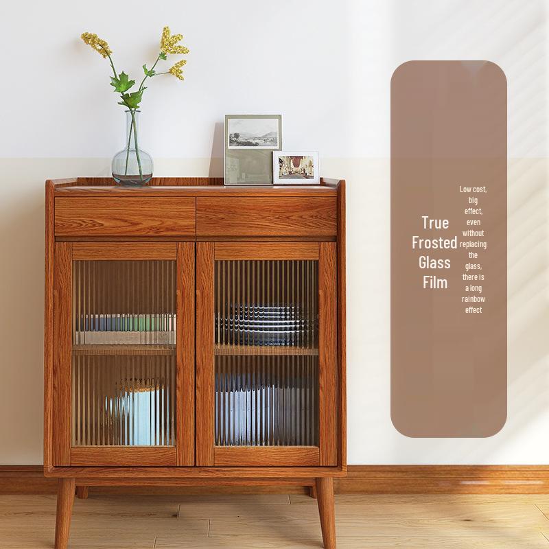 Frosted Privacy Window Film: Light-Blocking, Sun-Protection, Venetian Blind Design