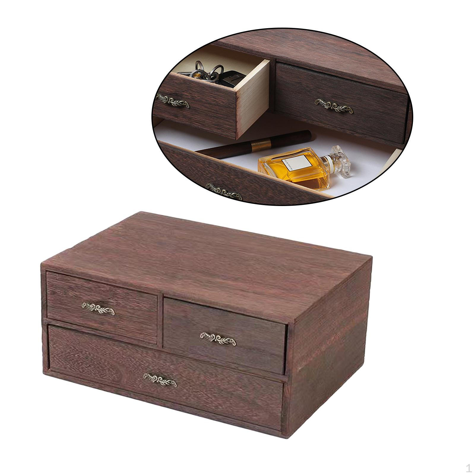 

ru с крышкой, органайзер для настольных серег Vintage Drawer 2 Layer