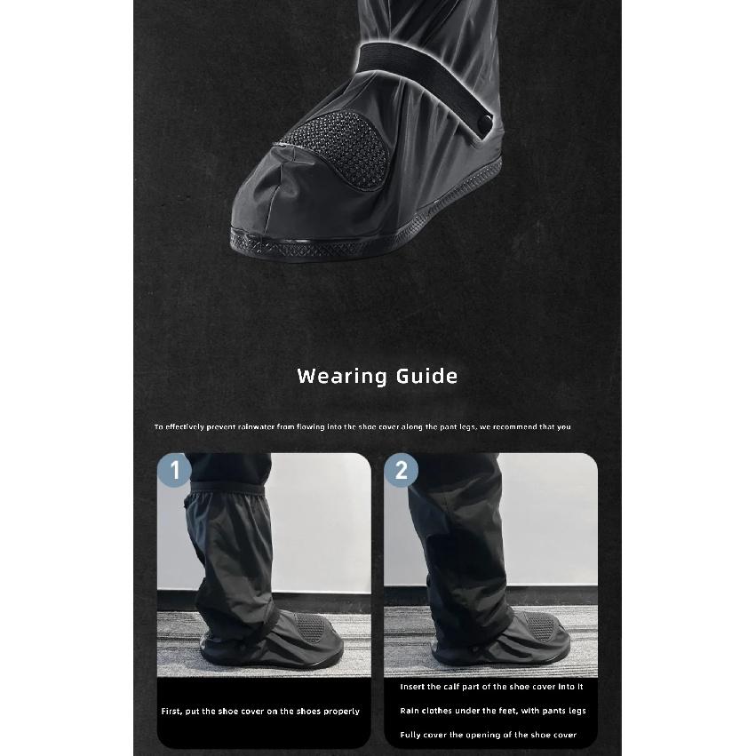 2026 NEW Unisex SCOYCO Motorcycle Rain Shoe Cover Waterproof Overboots Anti Slip Thickened Outdoor Riding Gear