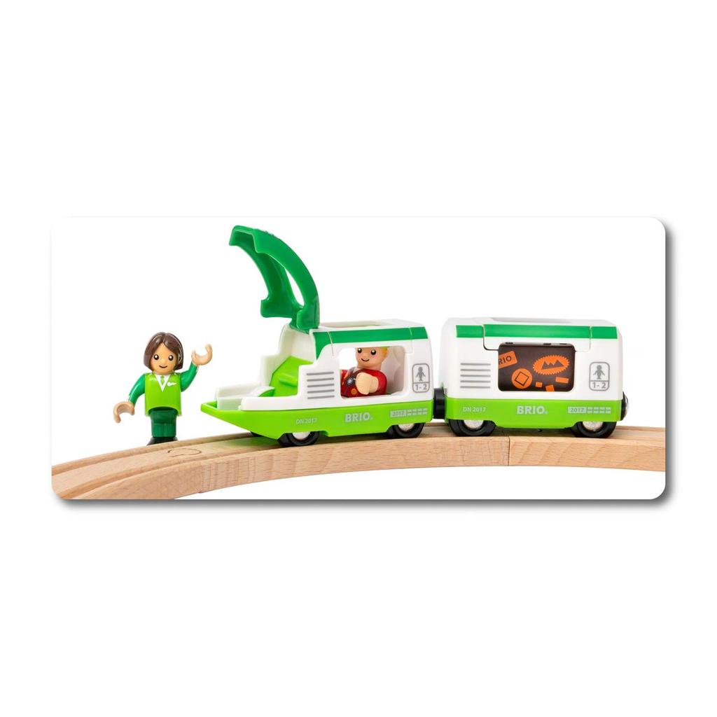 BRIO (Brio World) Train Starter Set, Wooden Tracks, Train, Steam Locomotive, 33847