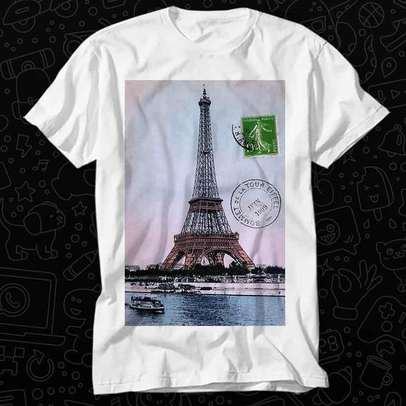 

1909 Paris Eiffel Tower Colorized T Shirt 500 3XL