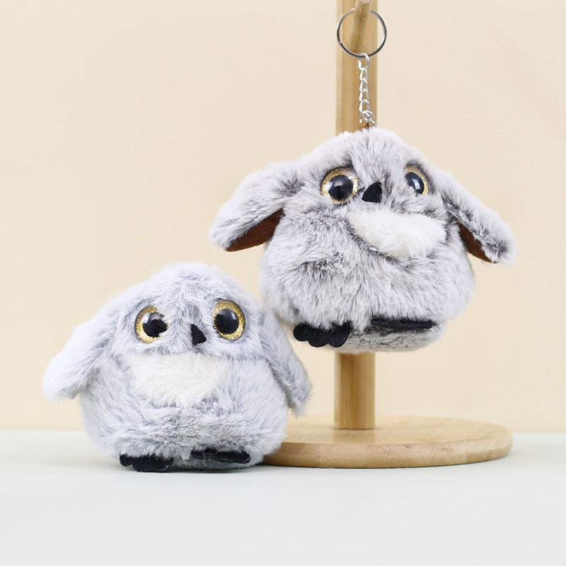 Cute And Soft Owl Plush Keychain Adorable Animal Stuffed Doll Bag Accessory