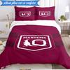 3PCS Australia Maroons Rugby Team Emblem Bedding Set 2D Printing (Includes 1 Duvet Cover + 2 Pillowcases Coreless), Bedroom decor,Fan gift