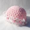 Einfarbige Trendige Baby Mütze Handgefertigter Spitzen Turban Baby Mütze Mädchen Strickmütze Neugeborenen Mütze