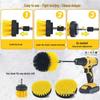 Electric Drill Multi-Cleaning Brush Head for Household, Kitchen, Bathroom, Car, and Carpet with Long Handle