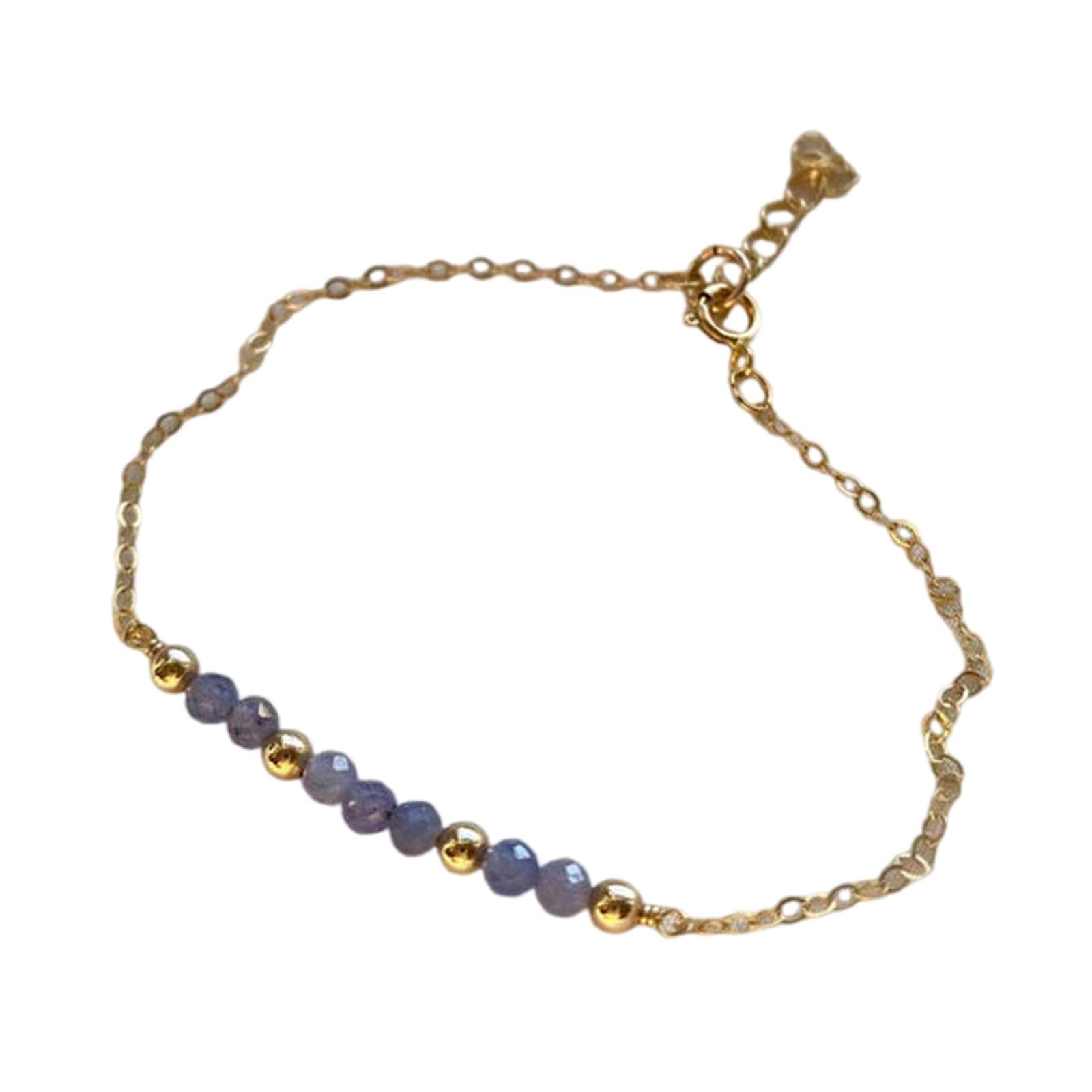 

Регулируемый браслет из кристаллов с камнями-талисманами 12 месяцев, граненый браслет-цепочка на запястье из натурального камня 12