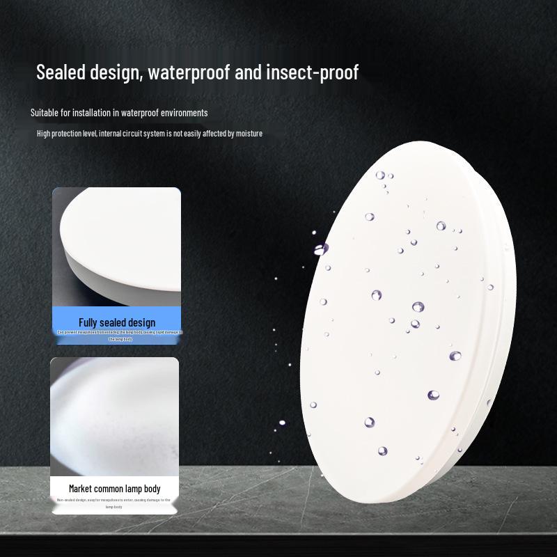 Ultra-Thin Modern Minimalist Round Ceiling Light for Bedrooms, Living Rooms, and Restaurants - Anti-Mosquito Chandelier