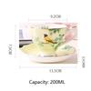 European Coffee Cups Mugs  Creative Bone China Afternoon Tea Cup and Saucer Set Advanced Porcelain Mug for Gifts