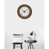 Analog Wall Clock For Elegant Home Decor, Office, School, Gym, Shop And Gifting || Clock Size - 16 X 16 Inches (Designer Classic Metal), Brown